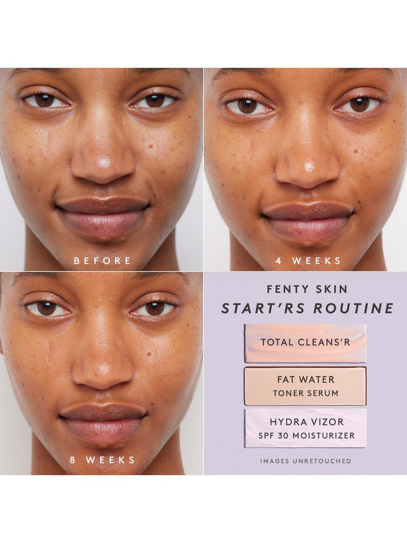 Fenty Skin travel skincare gift set with cleanser toner moisturizer, imported from the UK