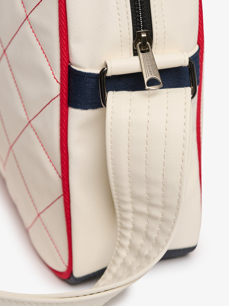 Superdry Retro Alumni Messenger Bag with adjustable strap, imported from the UK