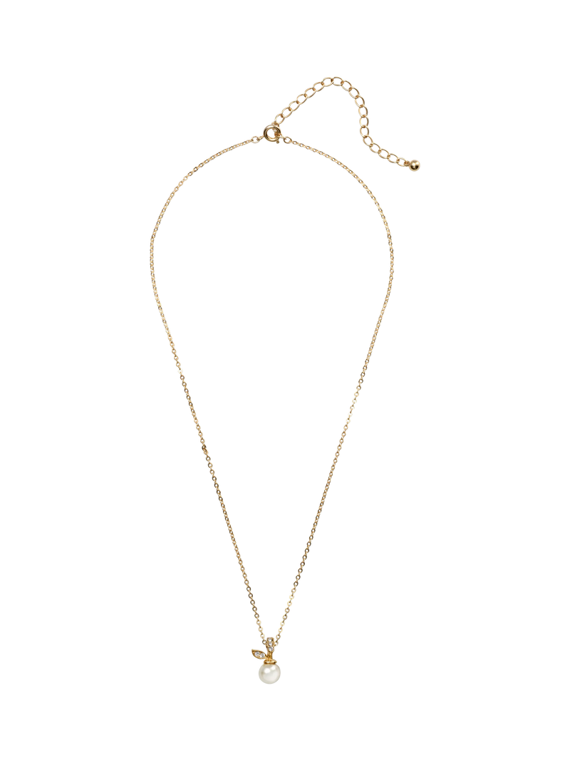 Eclectica pre-loved crystal apple pendant necklace in gold, UK version