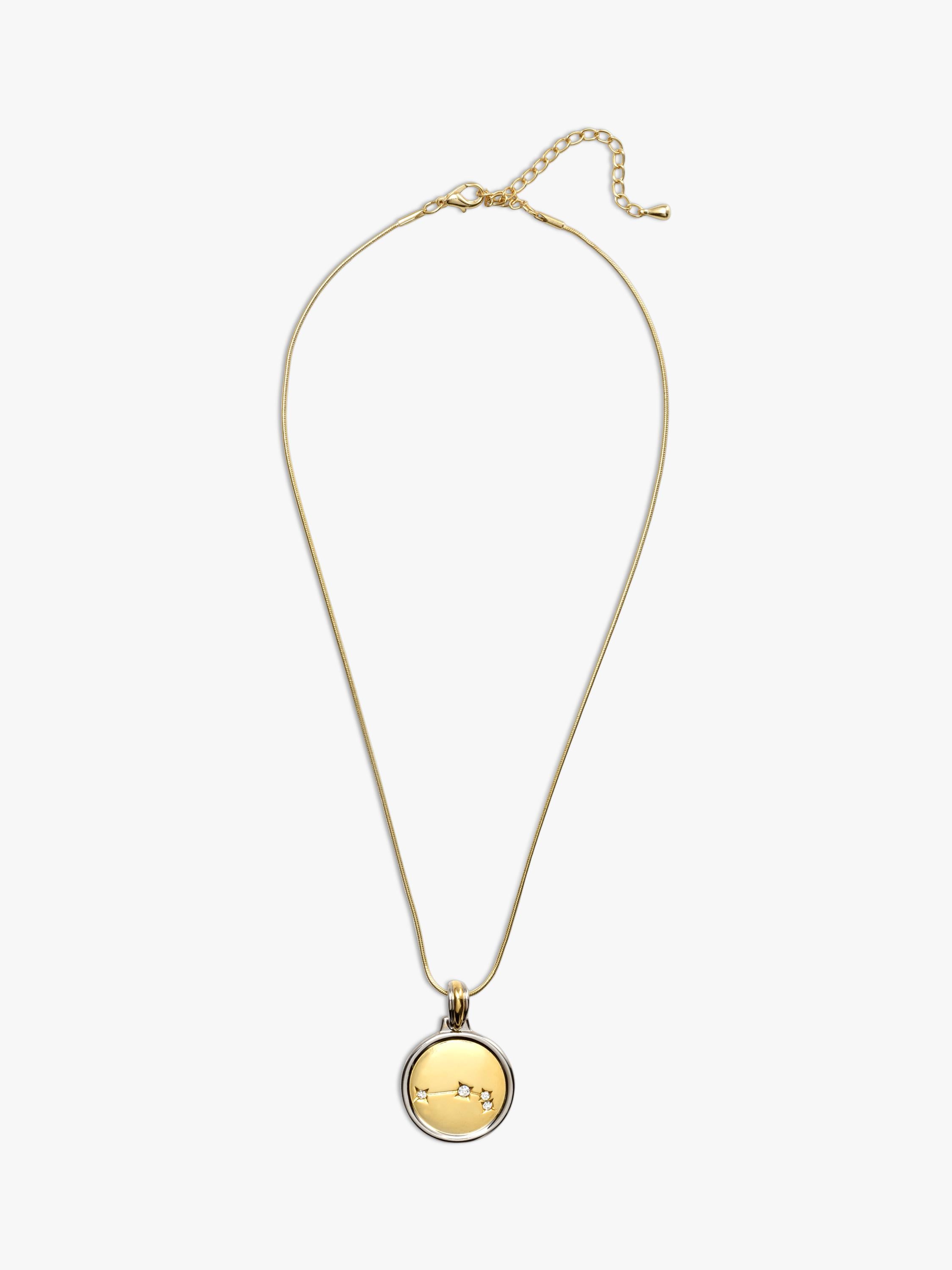 Eclectica Aries crystal pendant necklace 44cm chain, imported from the UK