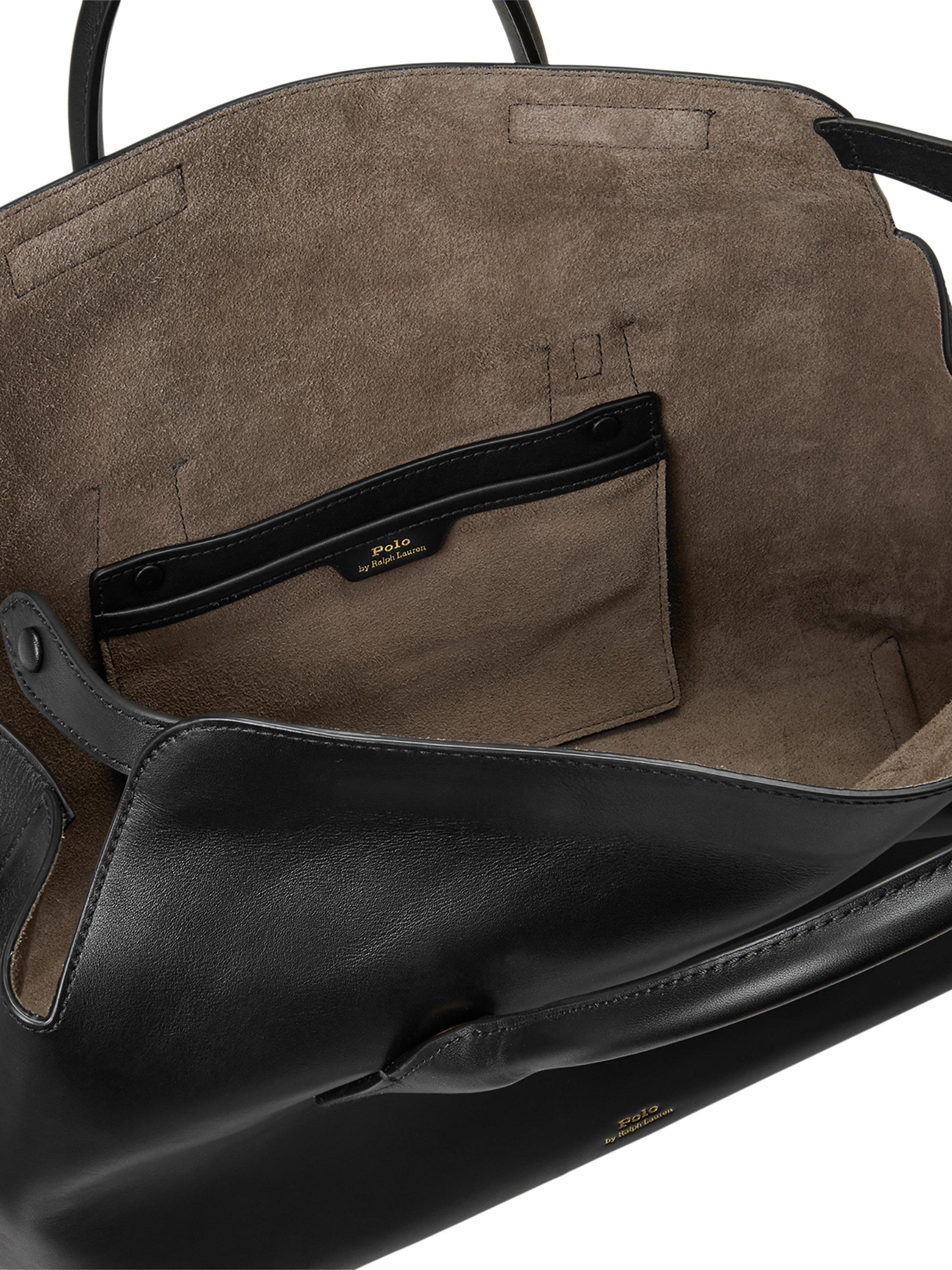 Ralph Lauren Bellport leather satchel, imported from the UK