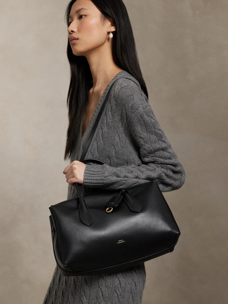 Ralph Lauren Bellport leather satchel, imported from the UK