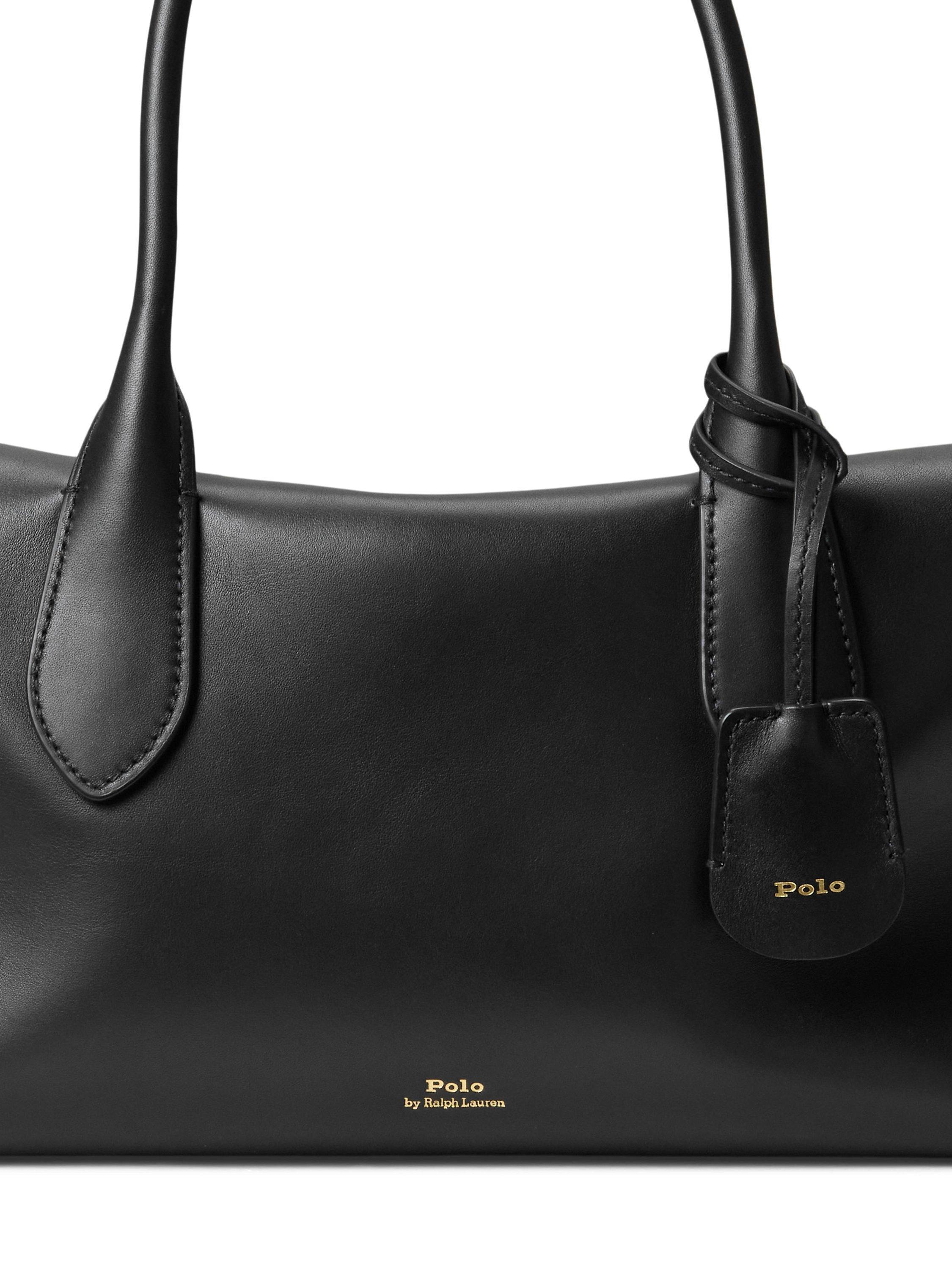 Ralph Lauren Bellport leather satchel, imported from the UK