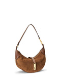 Ralph Lauren mini shoulder bag Cinnamon Cuoio leather and suede, imported from the UK