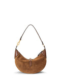 Ralph Lauren mini shoulder bag Cinnamon Cuoio leather and suede, imported from the UK