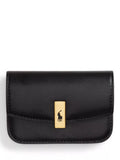 Ralph Lauren Polo ID Leather Fold-Over Card Case, Black