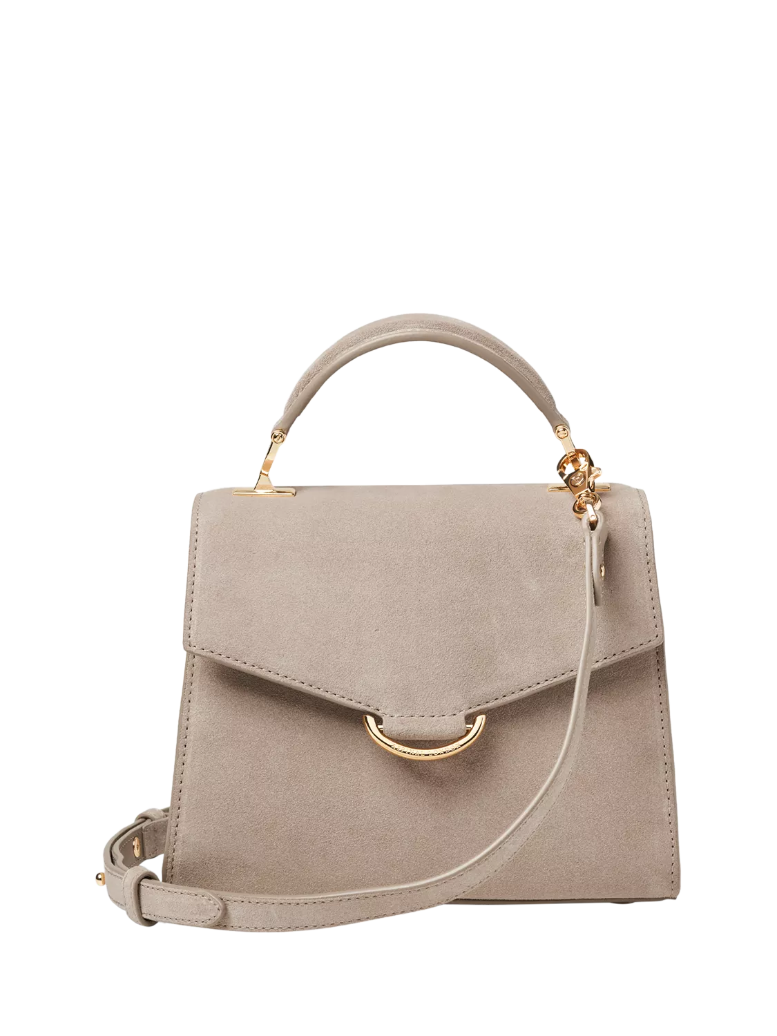 Aspinal of London Midi Mayfair suede grab bag (British brand)