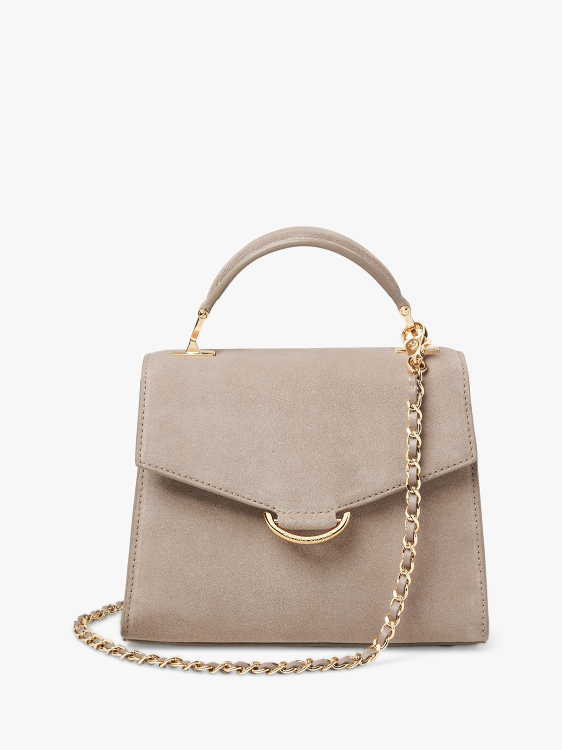 Aspinal of London Midi Mayfair suede grab bag (British brand)