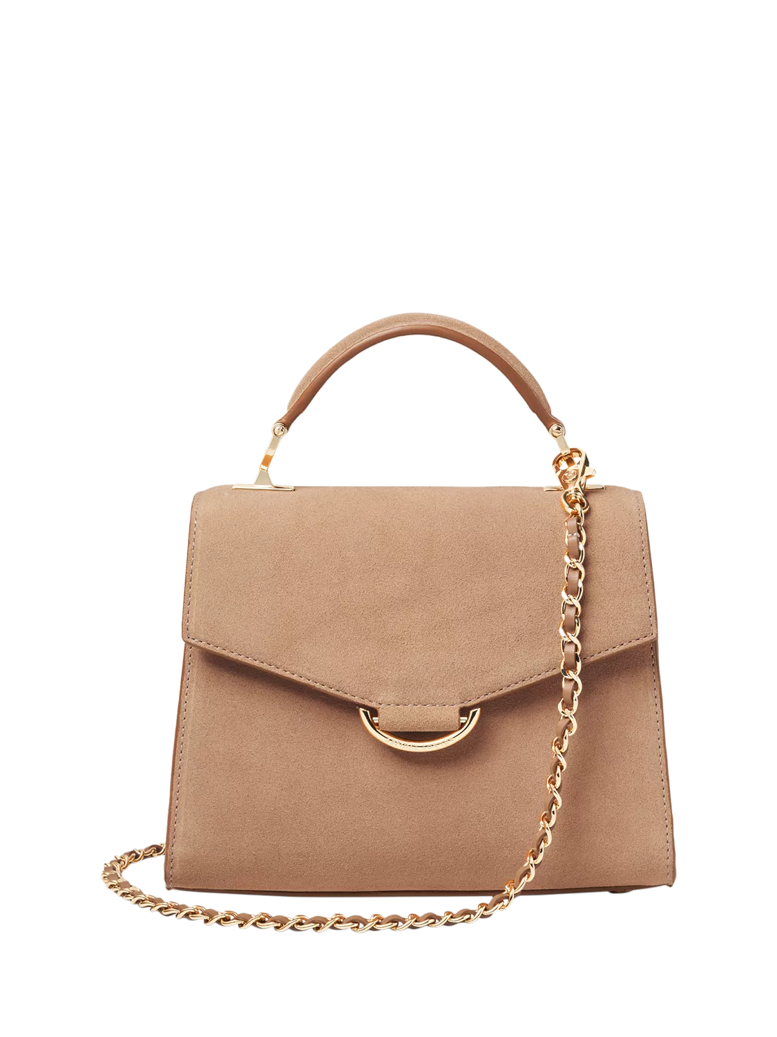 Aspinal of London Midi Mayfair suede grab bag (British brand)