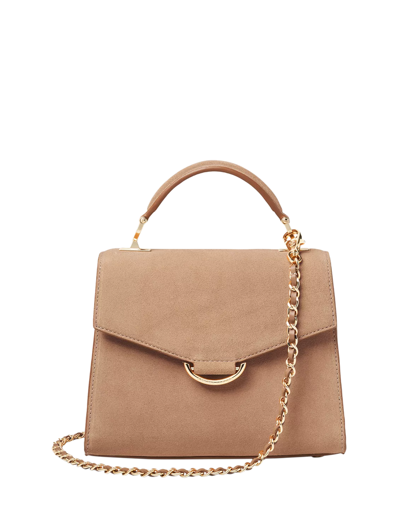 Aspinal of London Midi Mayfair suede grab bag (British brand)
