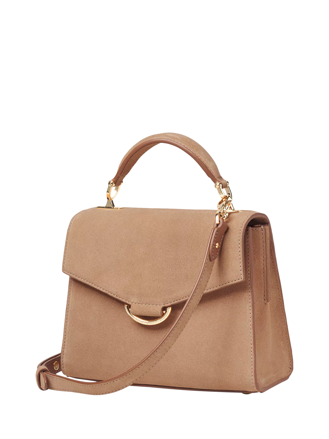 Aspinal of London Midi Mayfair suede grab bag (British brand)