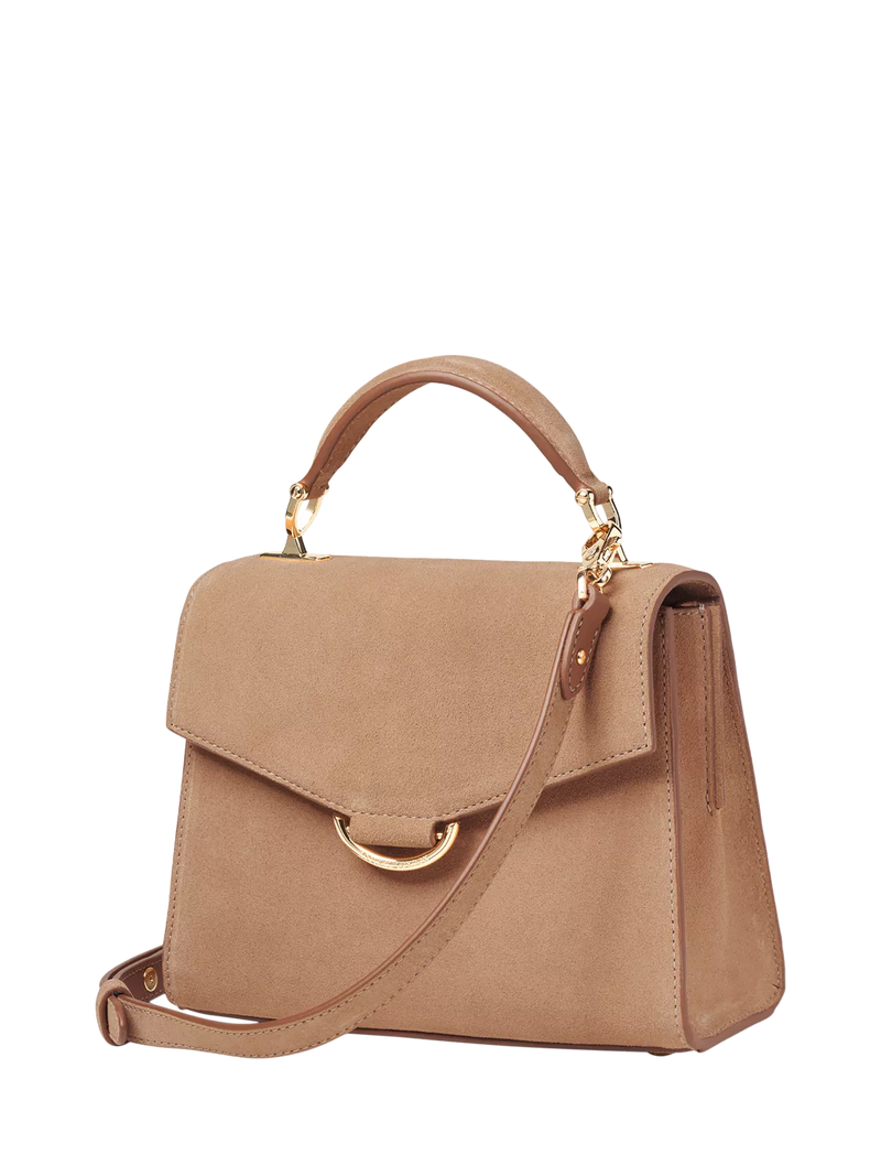 Aspinal of London Midi Mayfair suede grab bag (British brand)