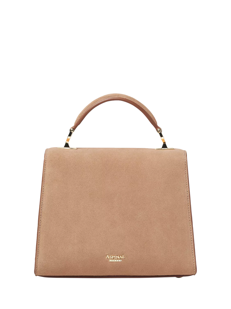 Aspinal of London Midi Mayfair suede grab bag (British brand)