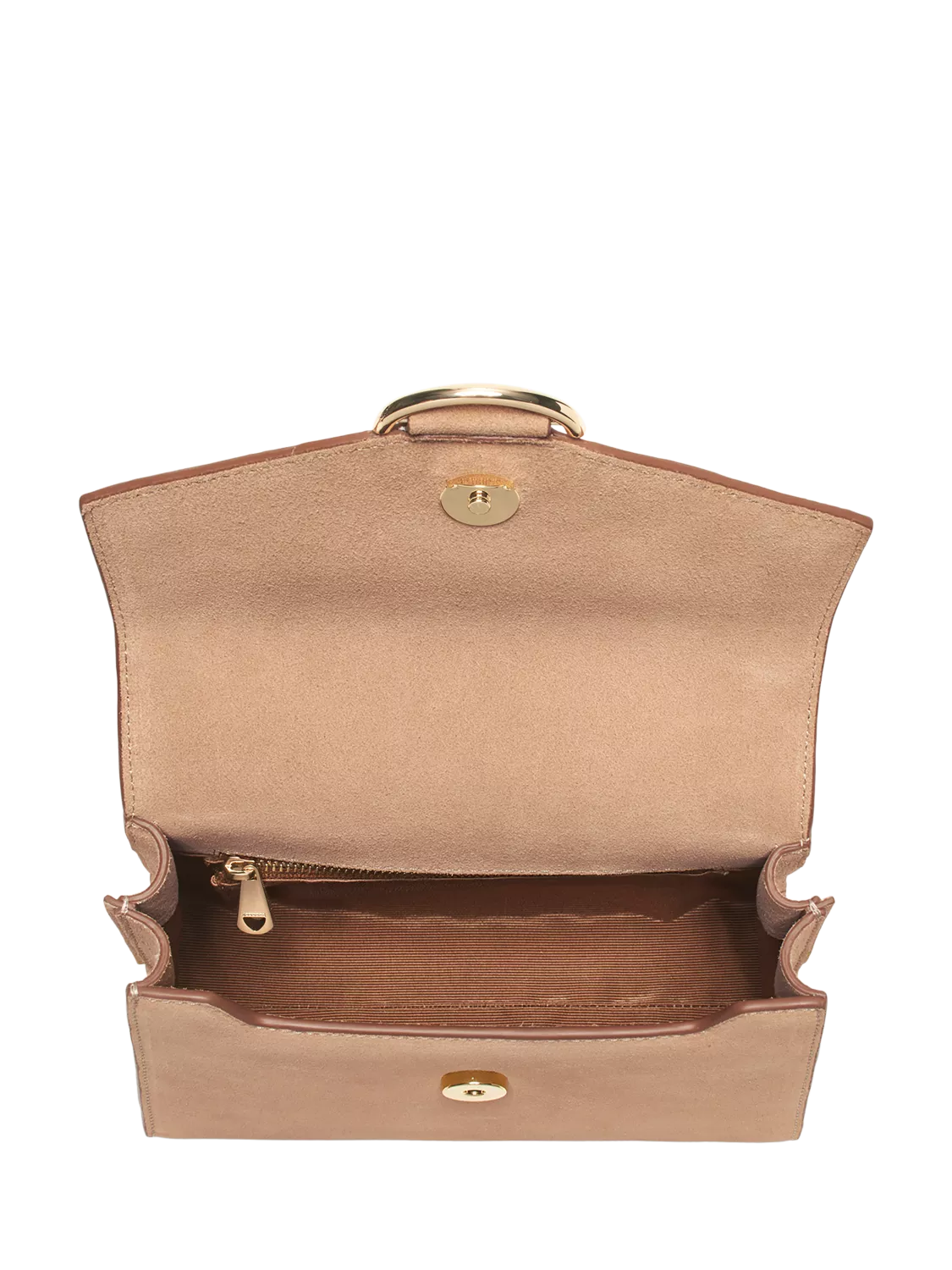 Aspinal of London Midi Mayfair suede grab bag (British brand)