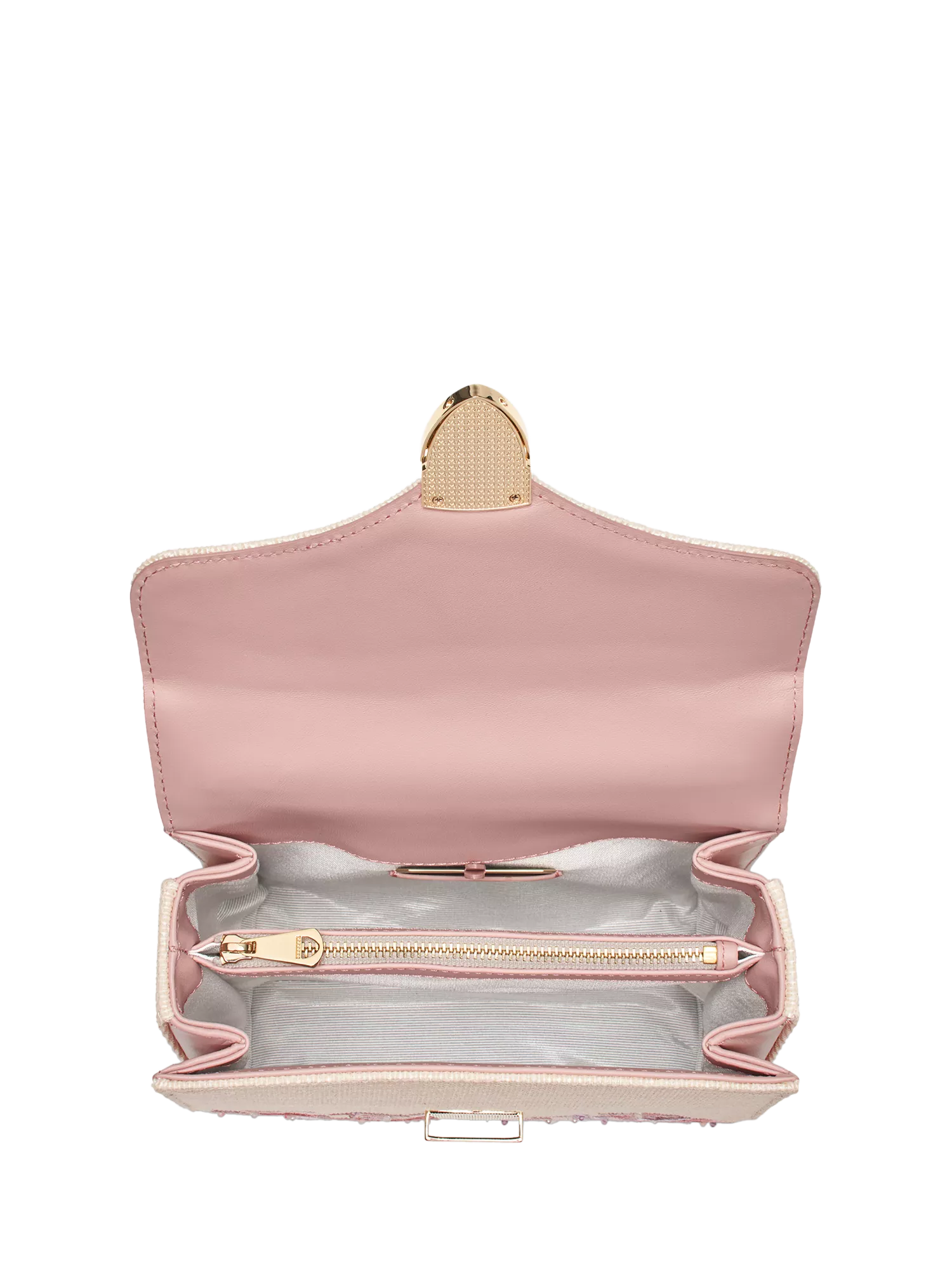 Aspinal of London Mayfair embroidered canvas grab bag Rose, UK version