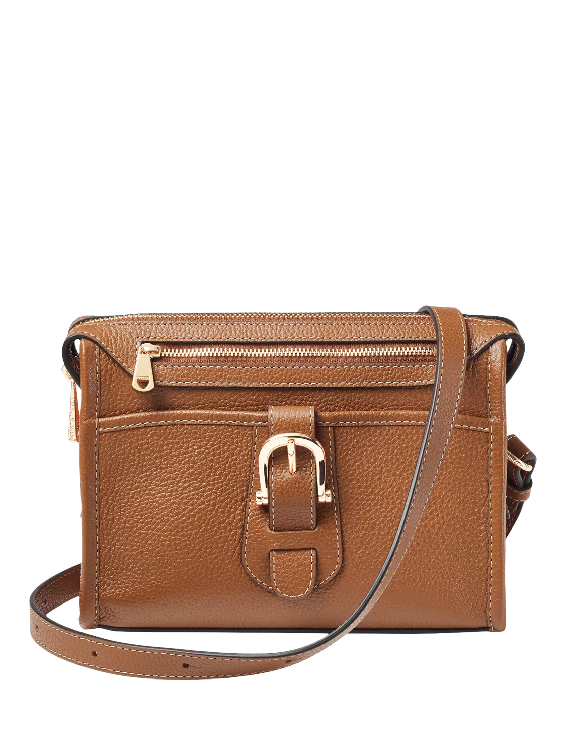 Aspinal of London zipped leather satchel bag - British product