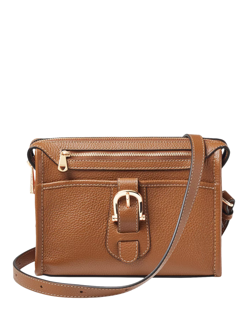 Aspinal of London zipped leather satchel bag - British product