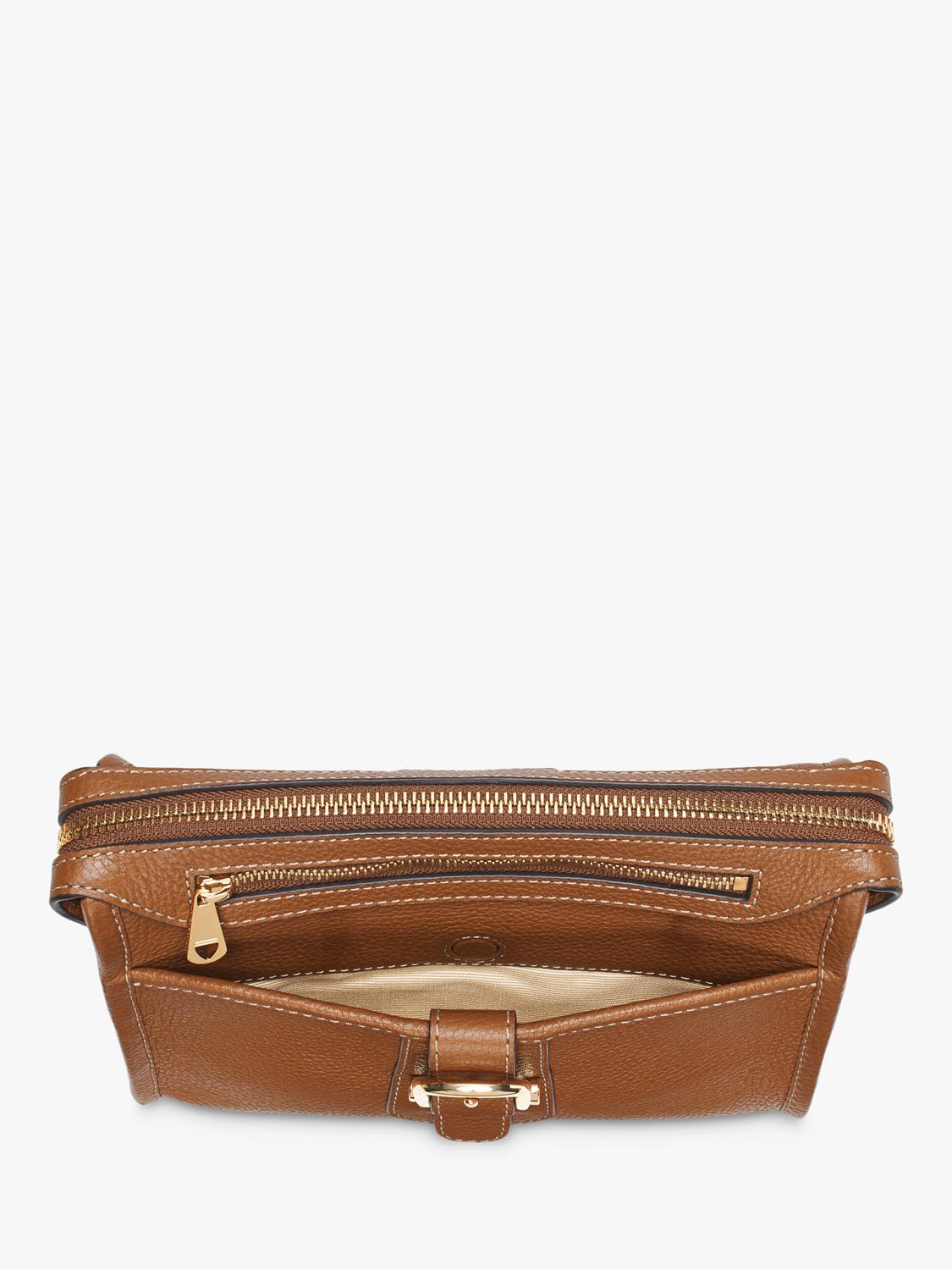 Aspinal of London zipped leather satchel bag - British product