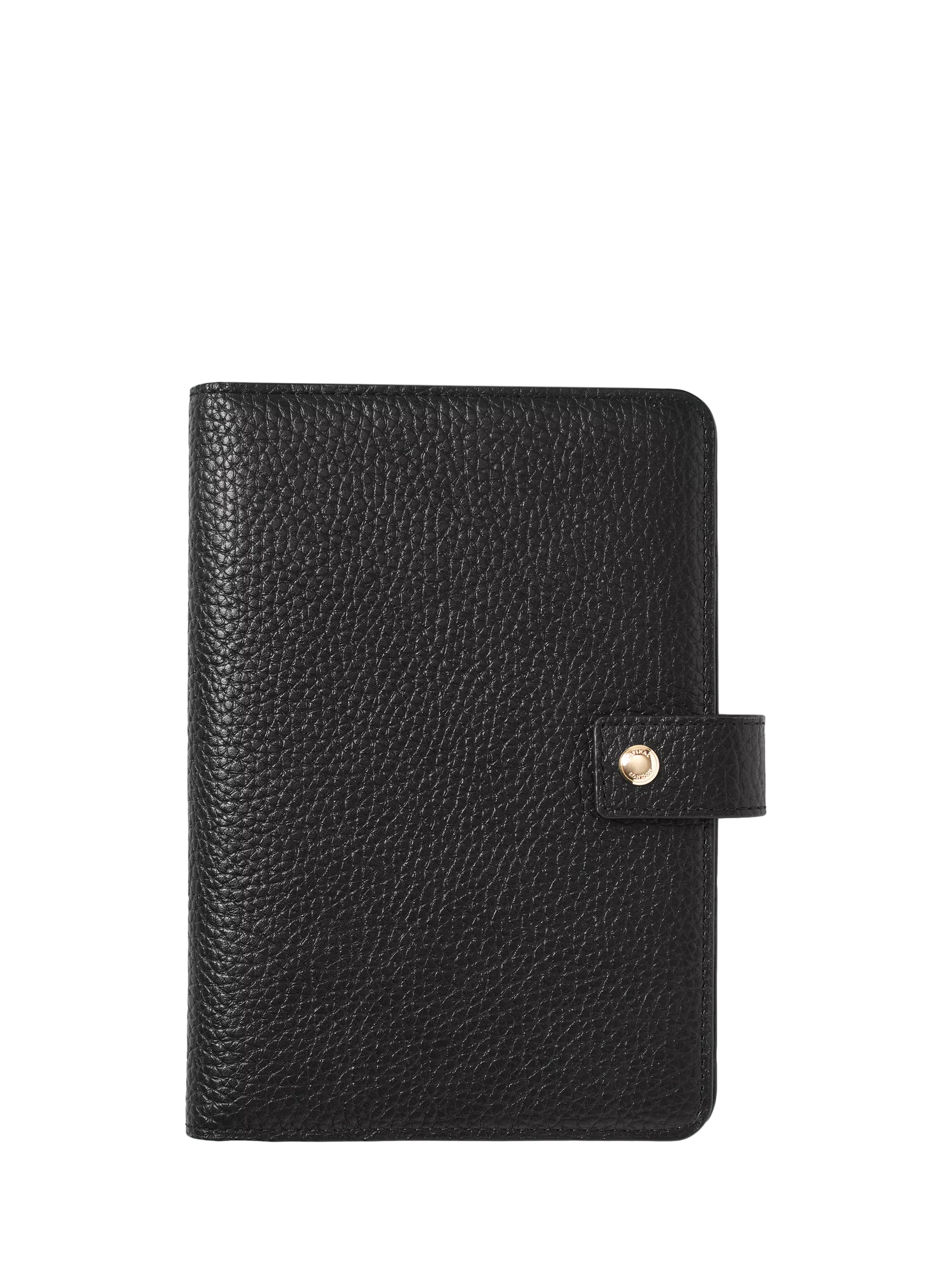 Aspinal of London leather travel wallet with multiple compartments, imported from the UK