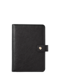 Aspinal of London leather travel wallet with multiple compartments, imported from the UK