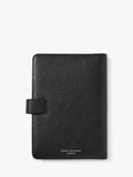 Aspinal of London leather travel wallet with multiple compartments, imported from the UK