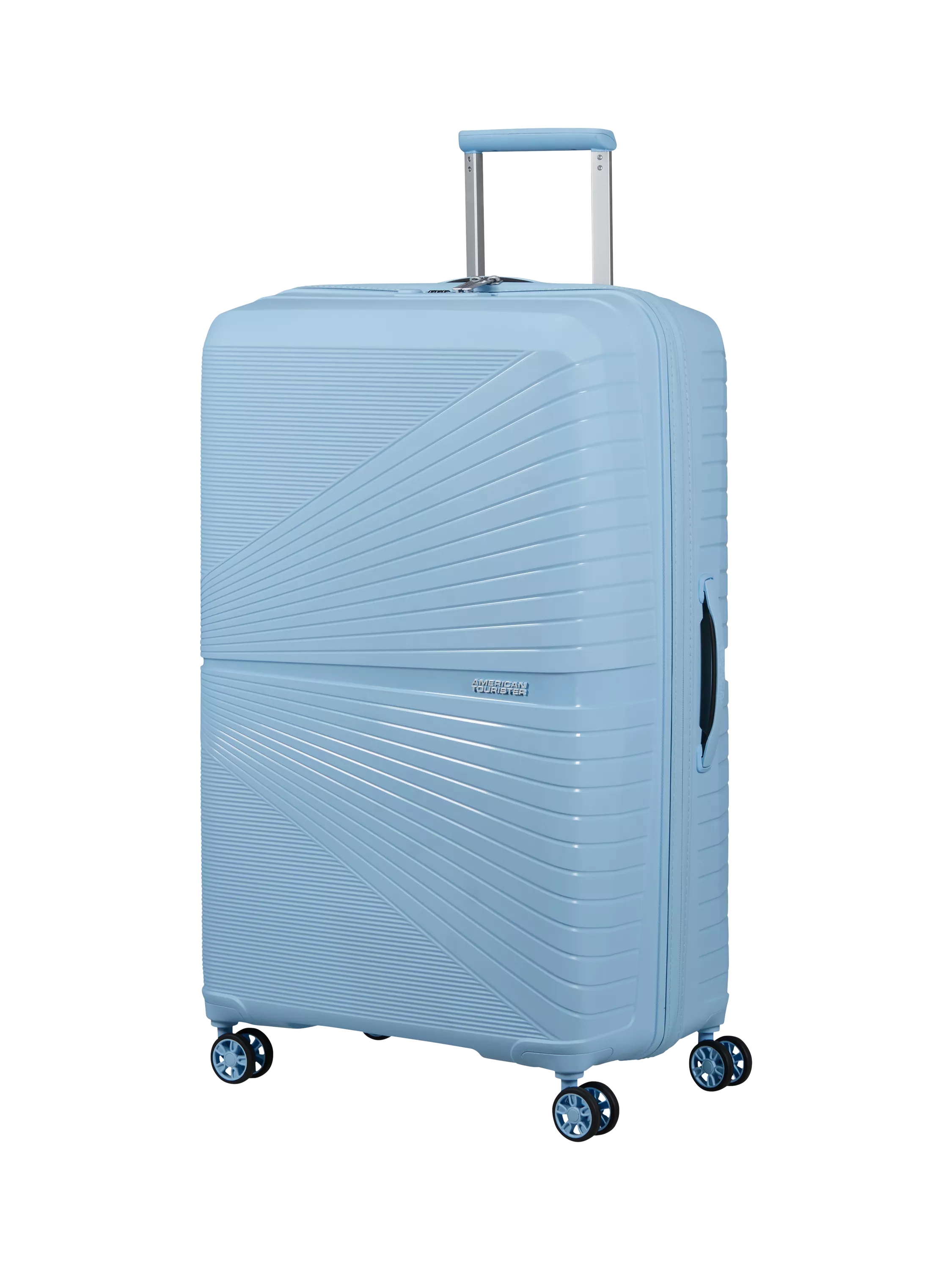 American Tourister Airconic 4-Wheel Spinner 77cm Large Suitcase, 101L, Neptune Blue