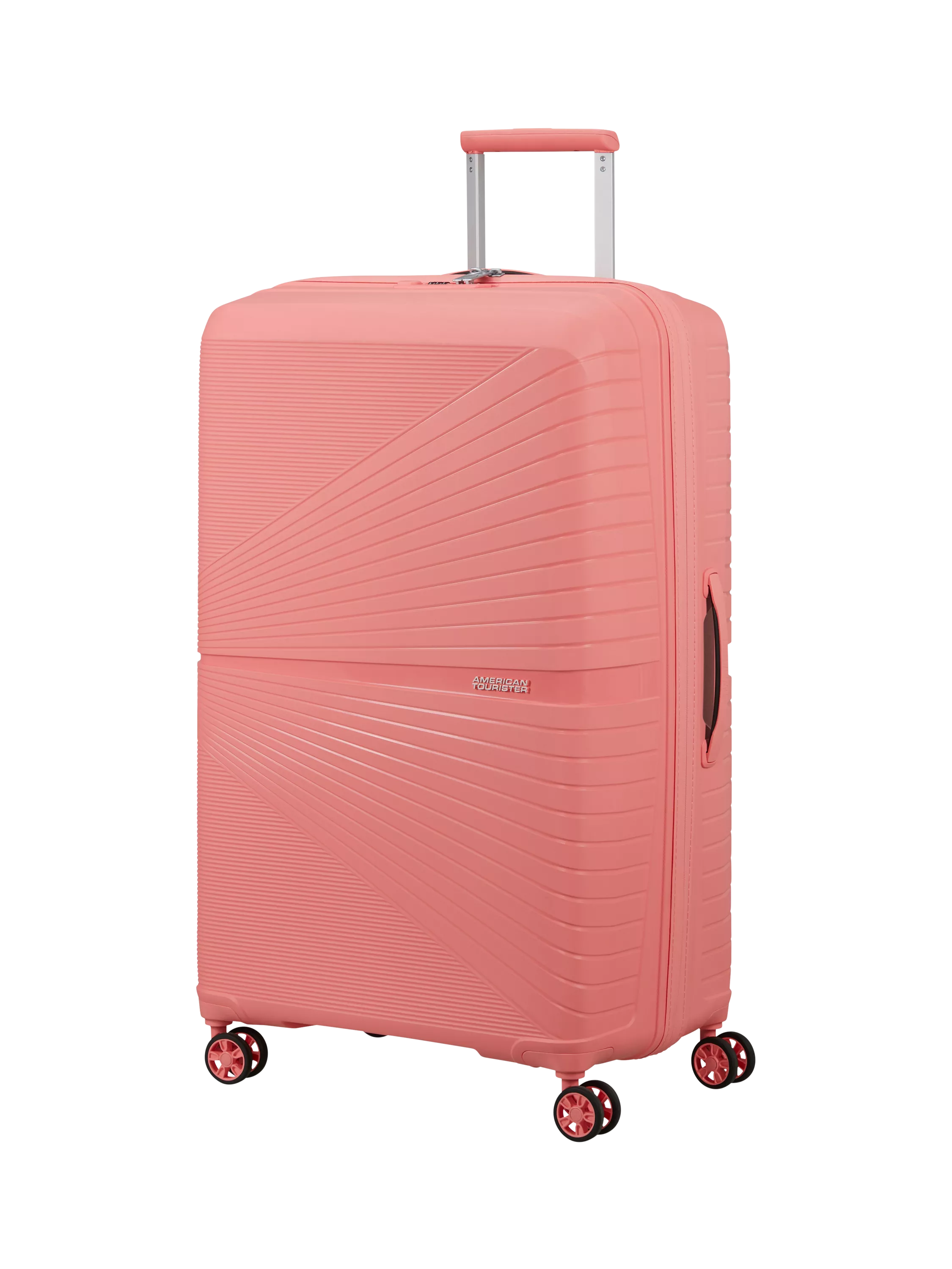 American Tourister Airconic 4-Wheel Spinner 77cm Large Suitcase, 101L, Solar Pink