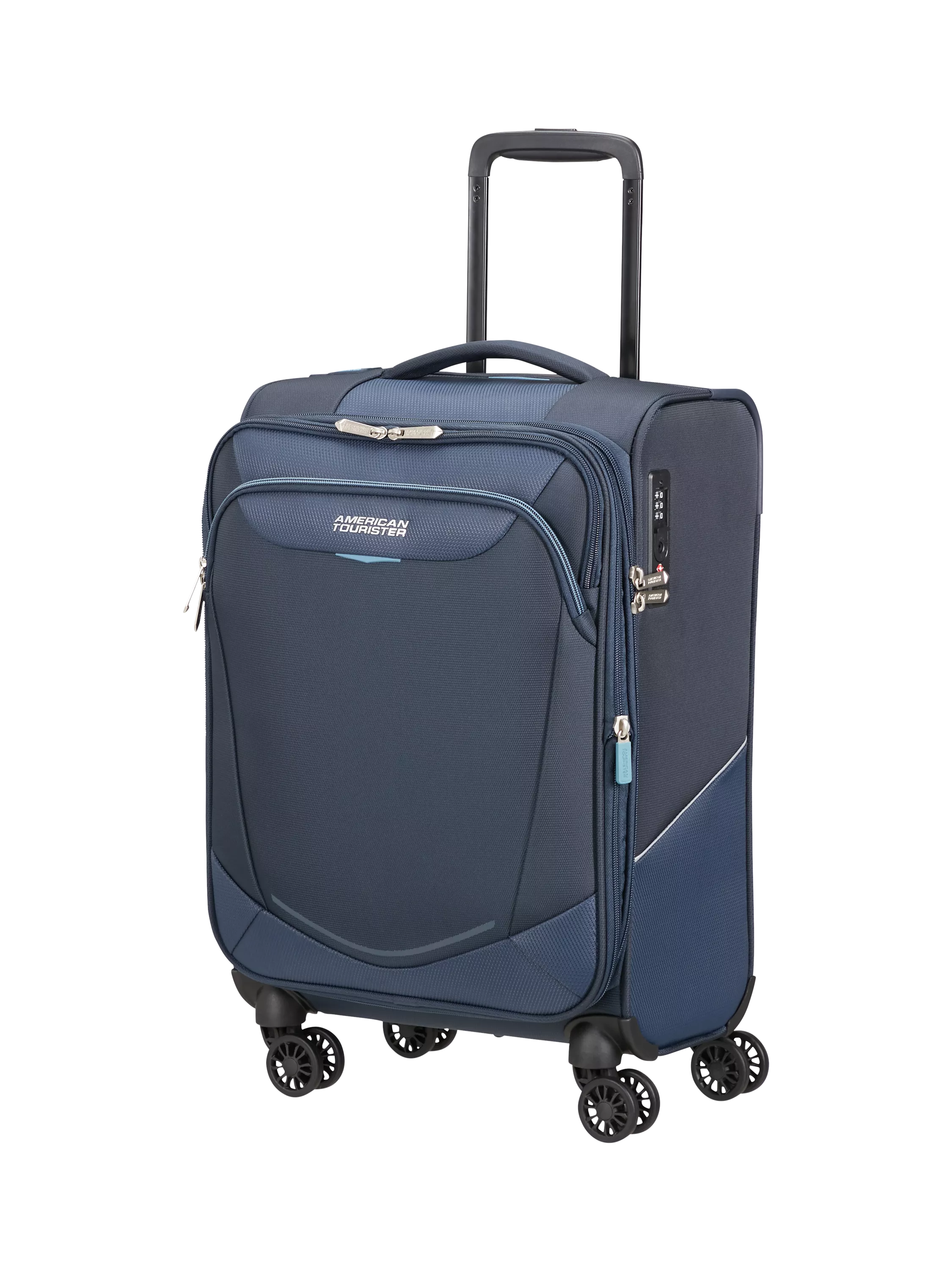 American Tourister SummerRide 55cm Expandable 8-Wheel Spinner Cabin Suitcase, 40/45L