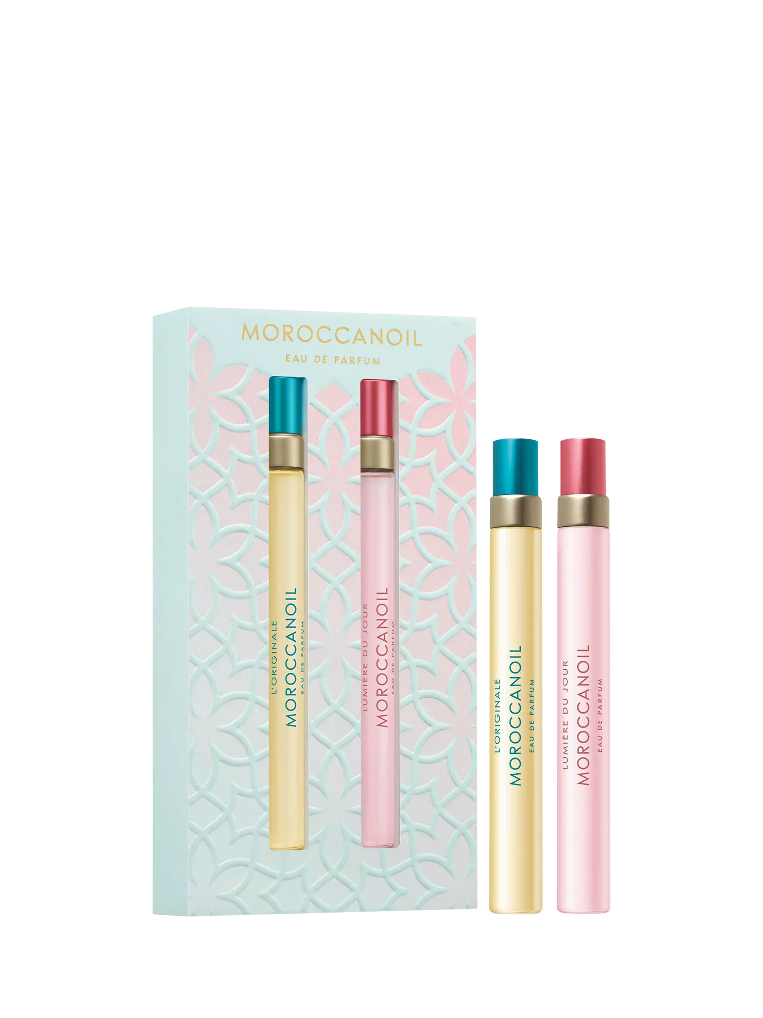 Moroccanoil eau de parfum travel gift set dual pack 2x10ml, UK version