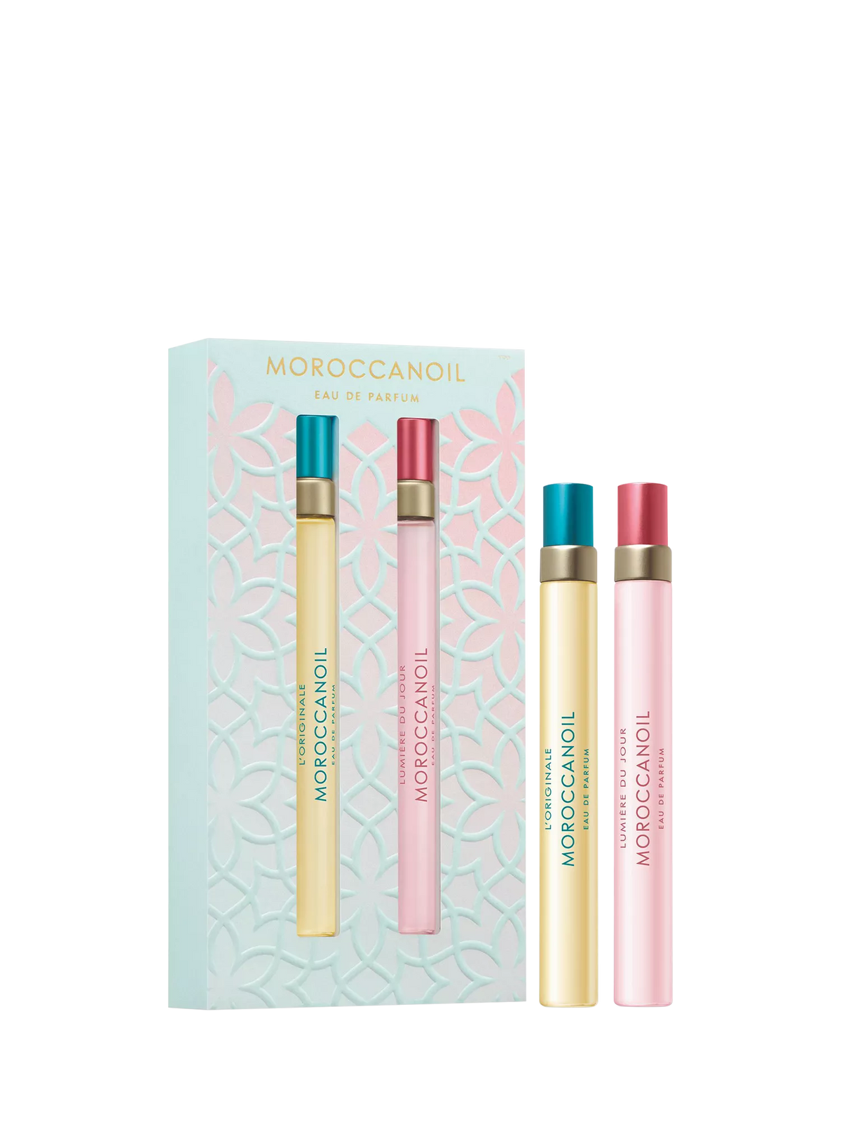 Moroccanoil eau de parfum travel gift set dual pack 2x10ml, UK version