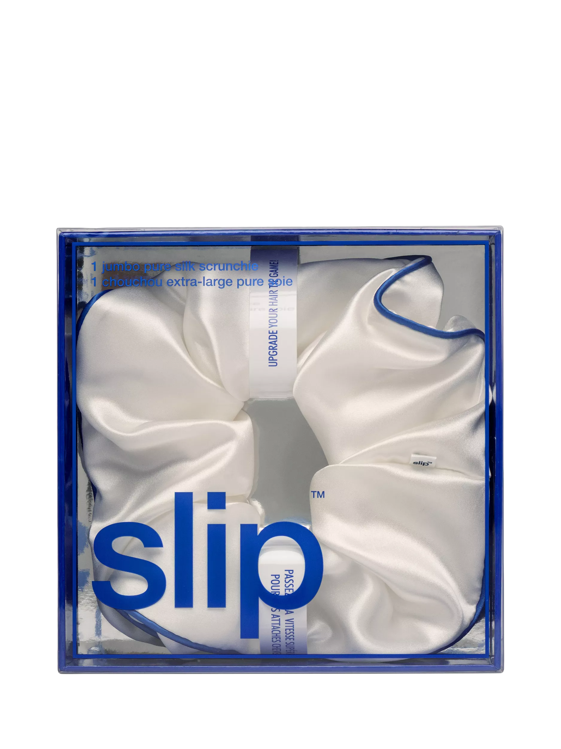 Slip white jumbo silk scrunchie (British brand)