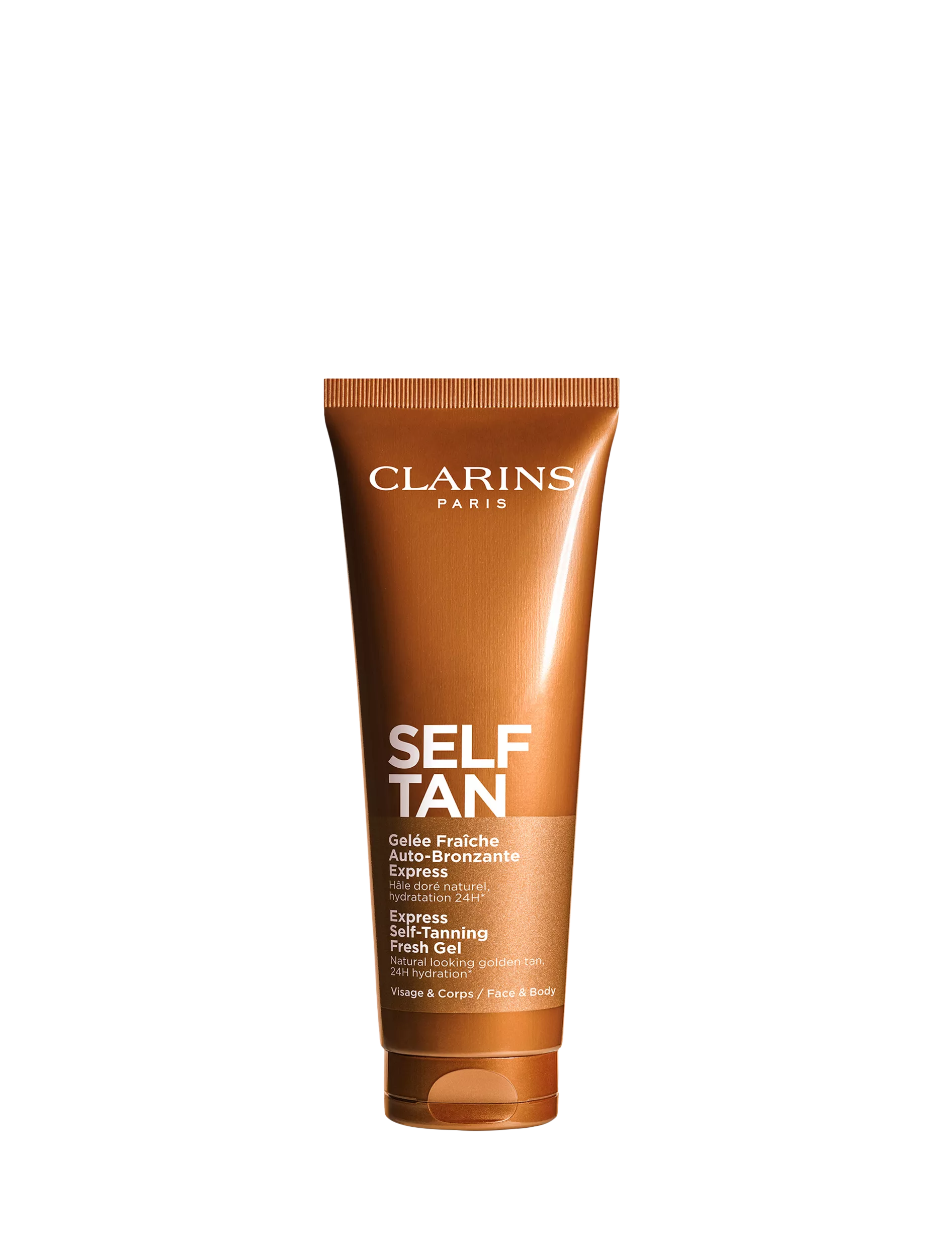 Clarins Express Self-Tanning Fresh Gel 125ml, imported from the UK