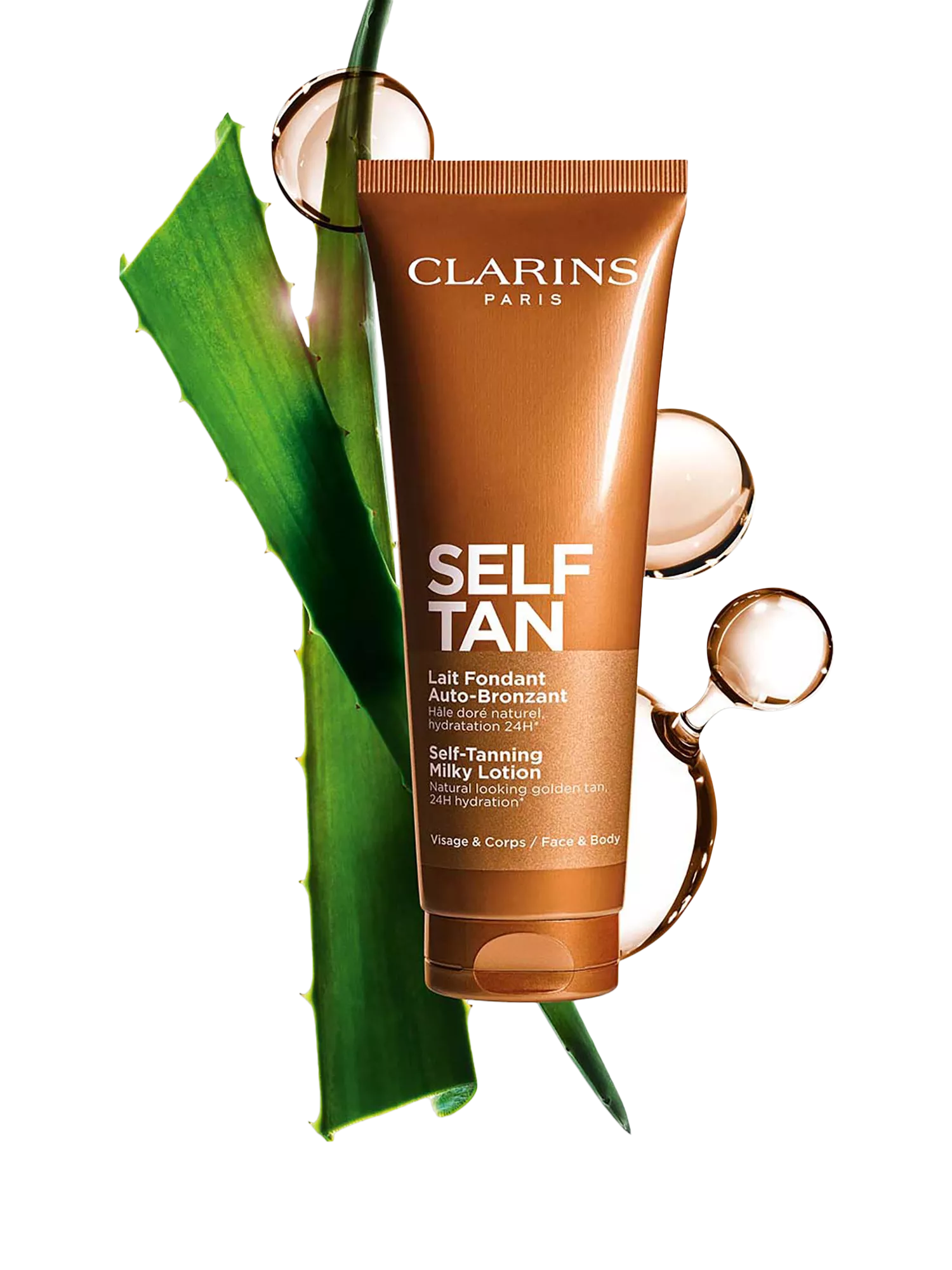 Clarins self-tanning milky lotion 125ml - British product