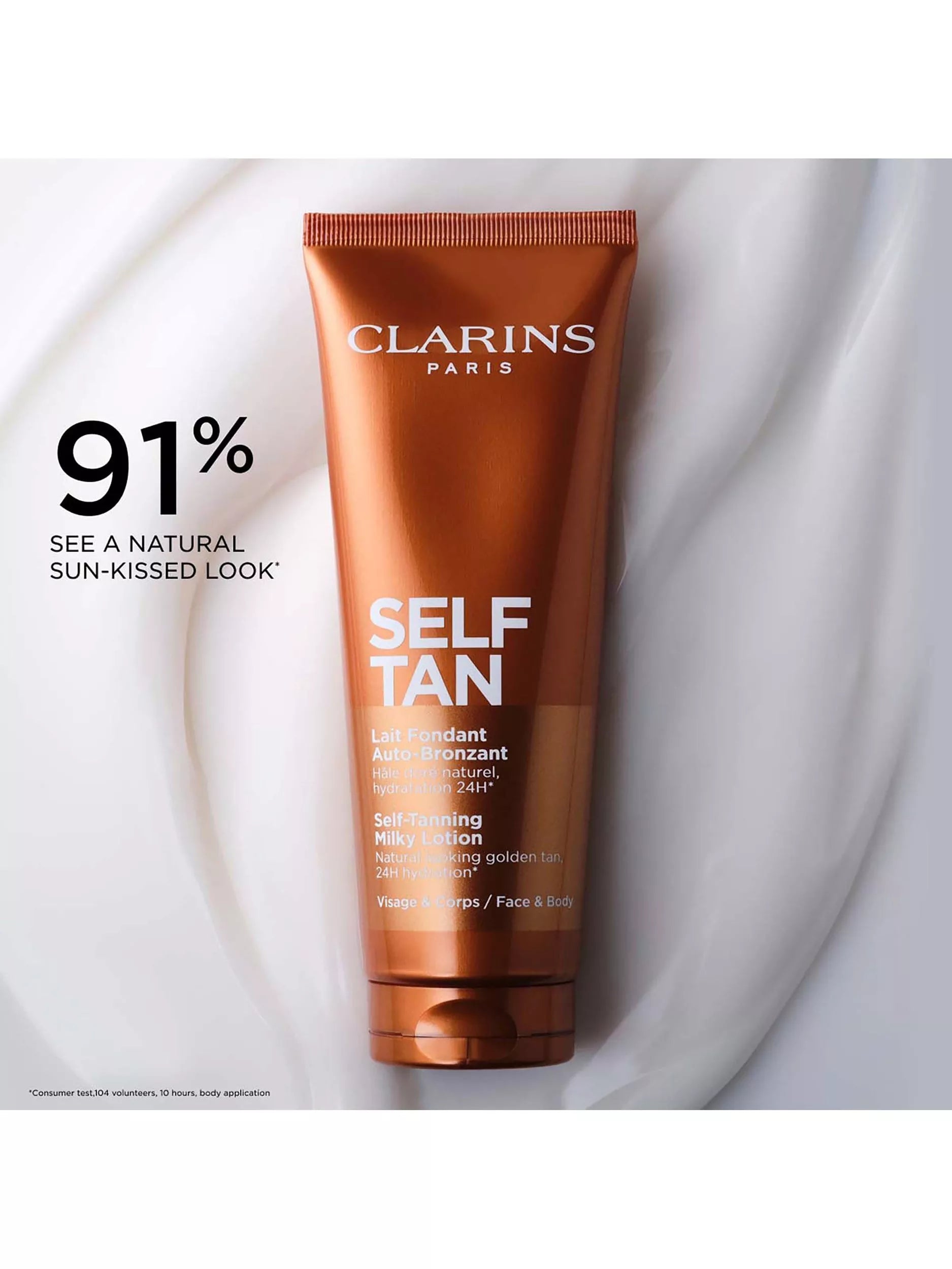 Clarins self-tanning milky lotion 125ml - British product