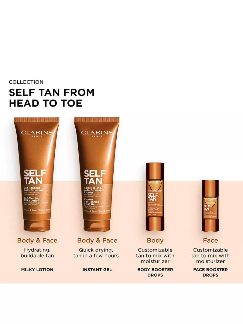 Clarins self-tanning milky lotion 125ml - British product