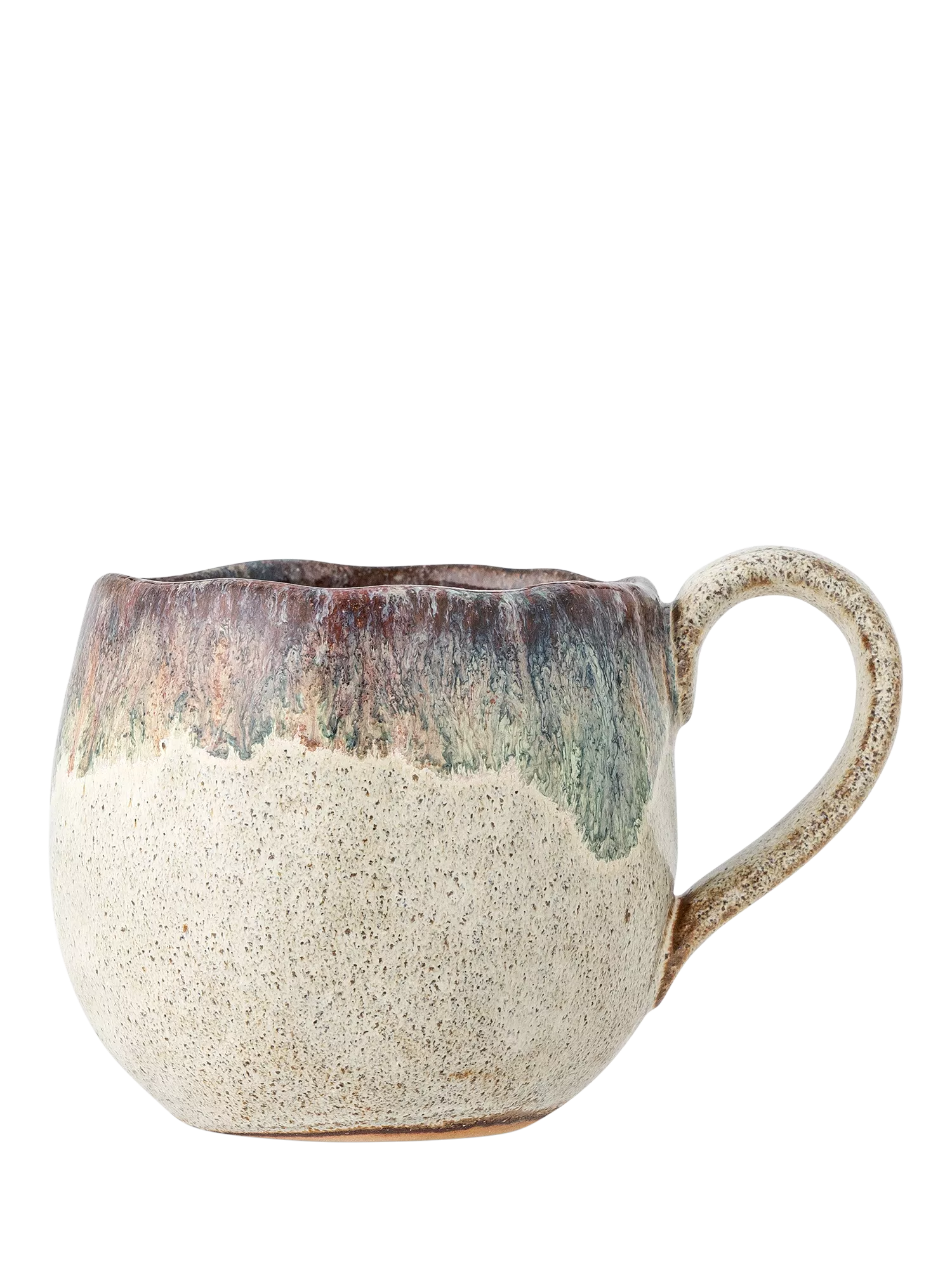 Bloomingville Estella stoneware mug with blue purple glaze 350ml (British brand)