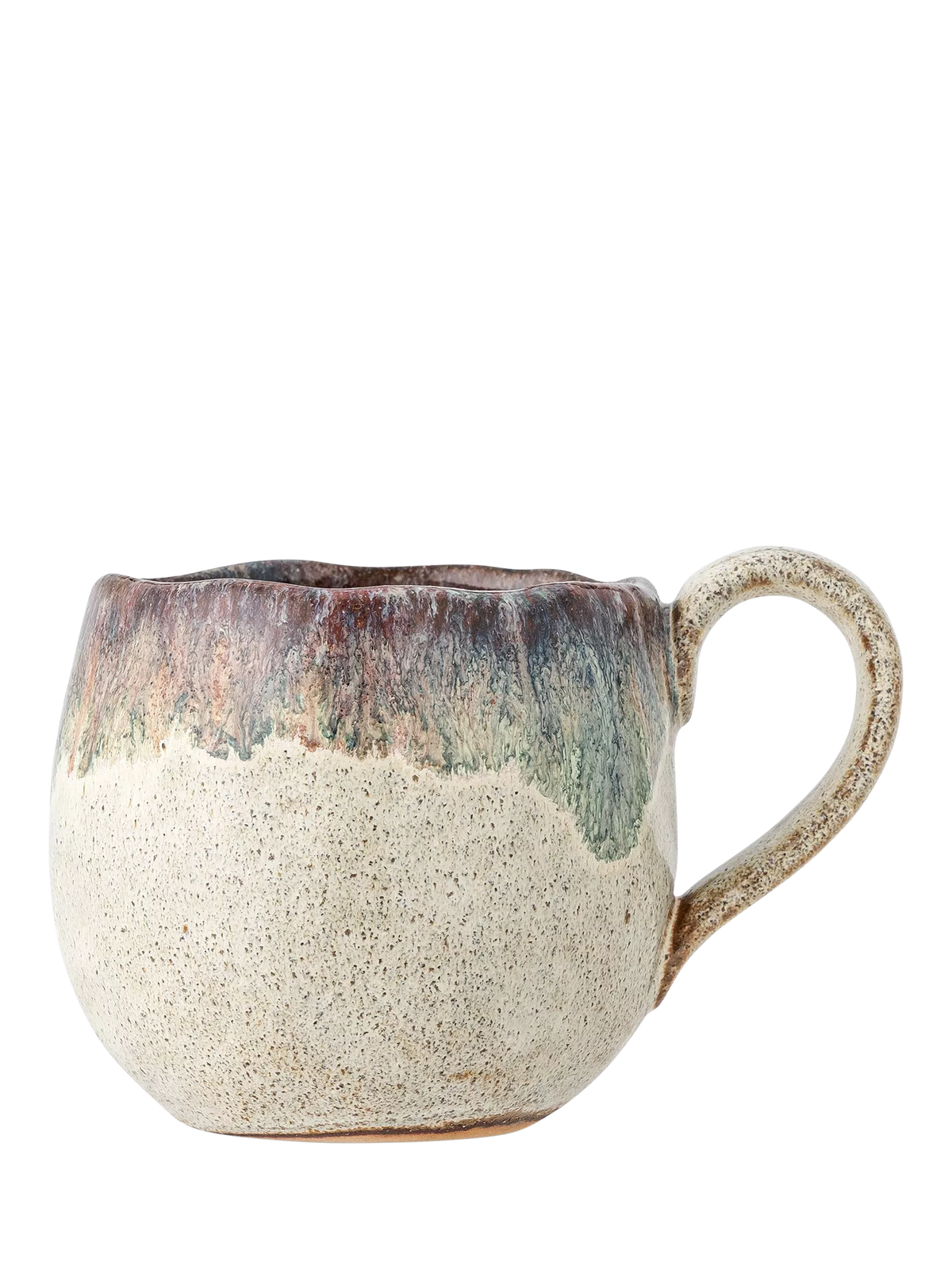 Bloomingville Estella stoneware mug with blue purple glaze 350ml (British brand)