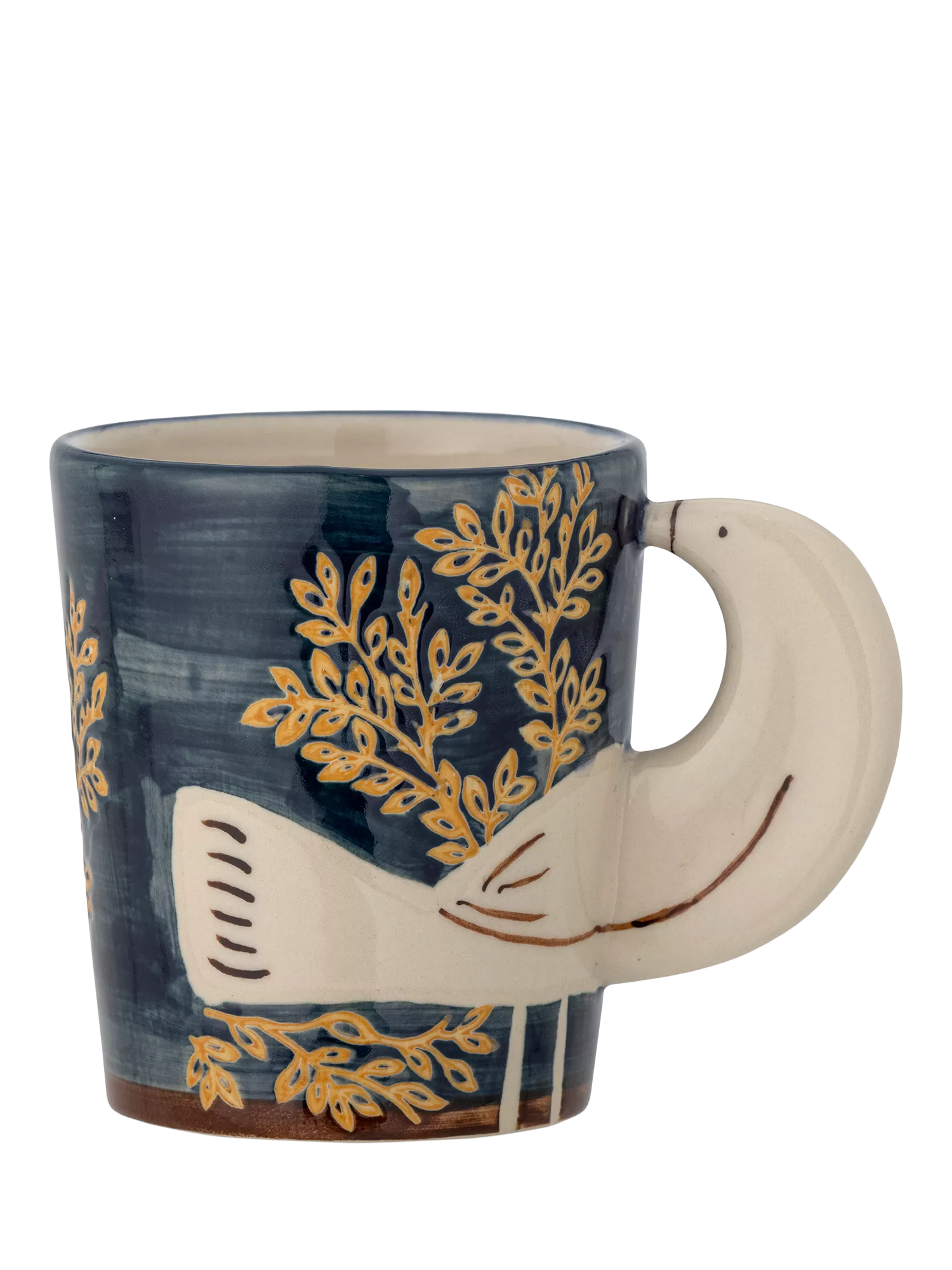 Bloomingville Hezha bird stoneware mug 260ml - British product