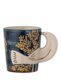 Bloomingville Hezha bird stoneware mug 260ml - British product