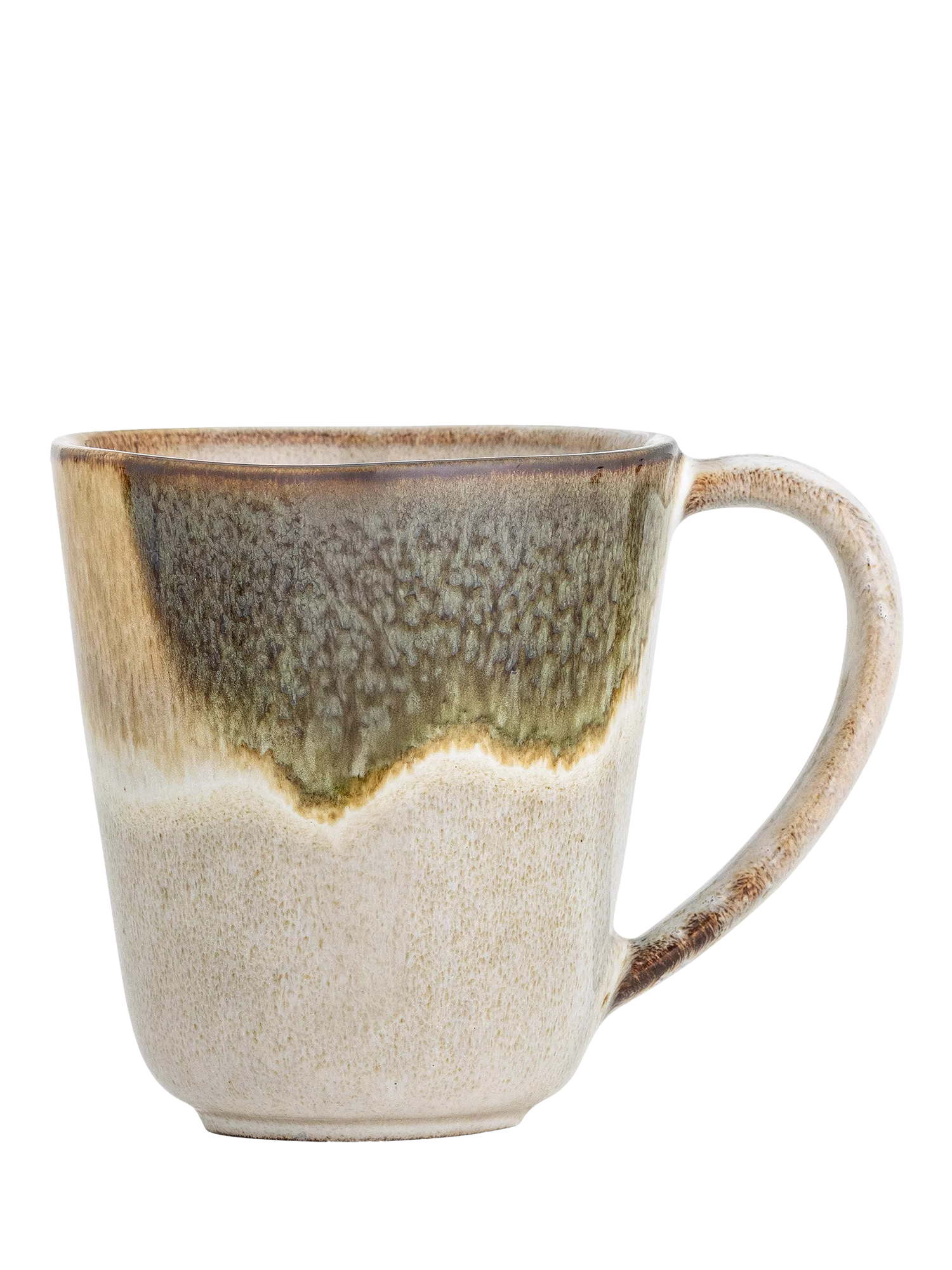 Bloomingville green stoneware mug 450ml (British brand)
