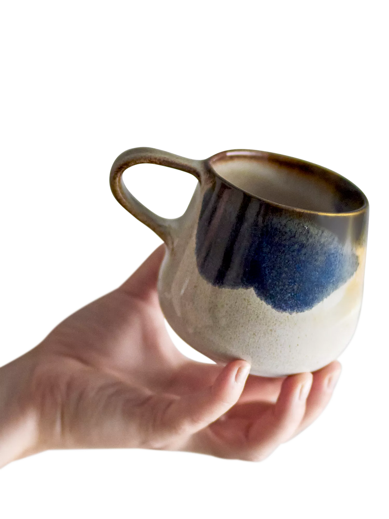 Bloomingville stoneware mug Jules blue 300ml - British product