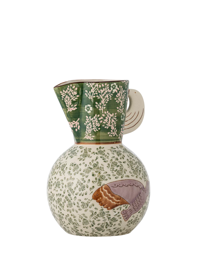 Bloomingville green stoneware jug 1.5L (British brand)