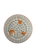 Bloomingville hand-painted bird serving bowl 28cm (British brand)