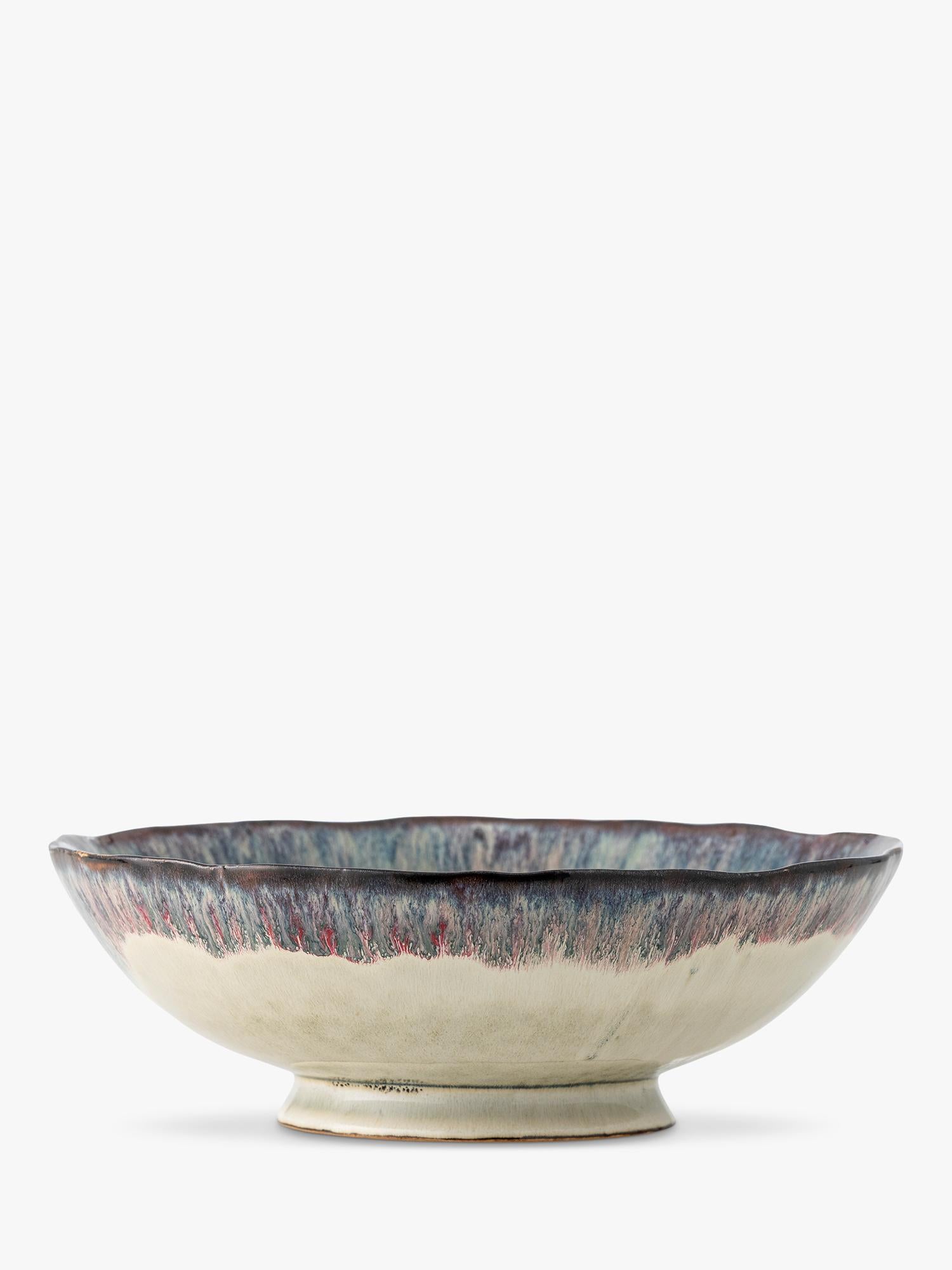 Bloomingville stoneware serving bowl 28cm blue (British brand)