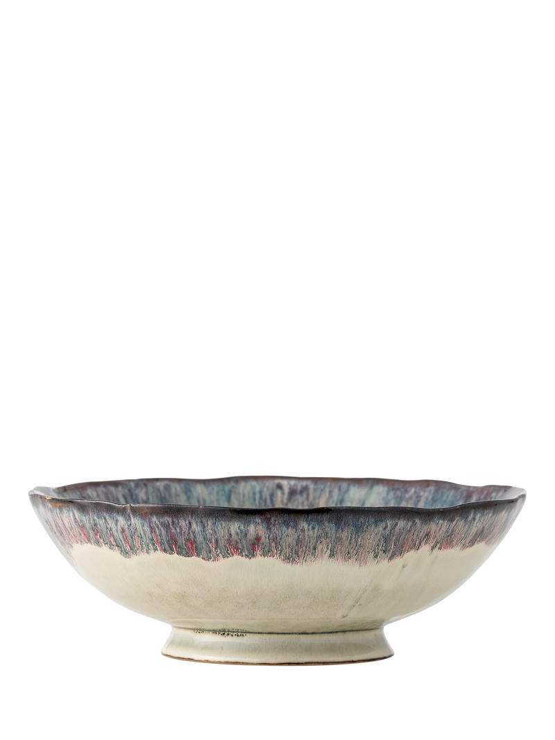 Bloomingville stoneware serving bowl 28cm blue (British brand)