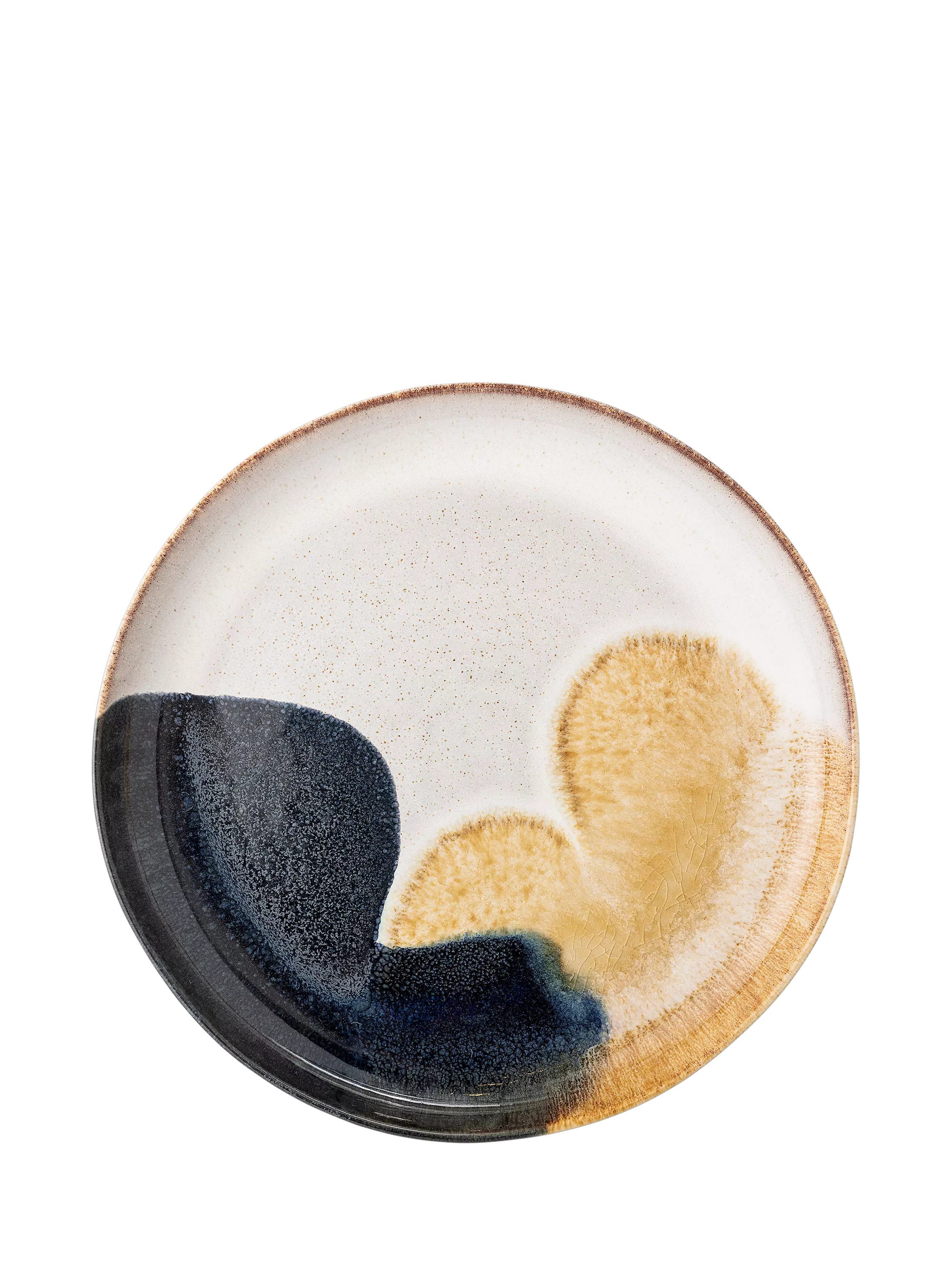 Bloomingville Jules stoneware serving platter 35cm blue - British product
