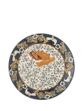 Bloomingville Hezha stoneware side plate 16cm blue bird, imported from the UK