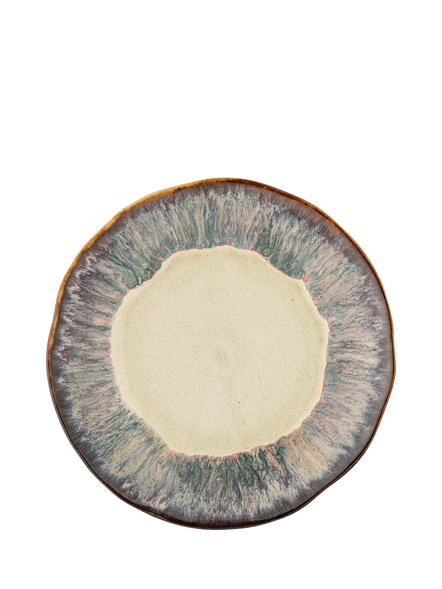 Bloomingville Imogen reactive glaze stoneware plate 16.5cm, imported from the UK