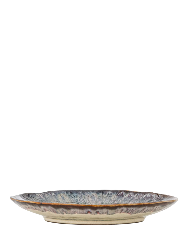 Bloomingville Imogen reactive glaze stoneware plate 16.5cm, imported from the UK