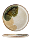 Bloomingville stoneware side plate green 22cm, imported from the UK
